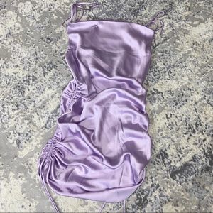 New Lilac Satin Dress